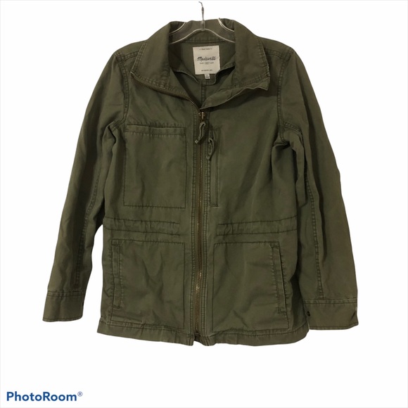 Madewell Fleet Utility Jacket Army Green Size S - Picture 2 of 4